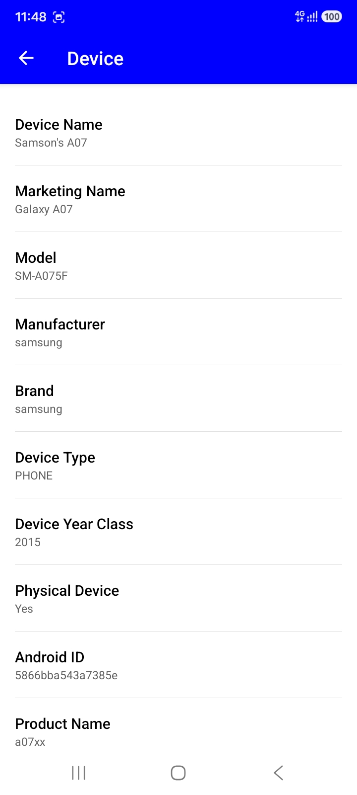 Device Info screenshot 2